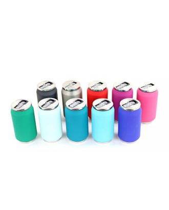 Cutie izoterma cu pai, 280ml, rosu mat, colectia Soft touch - YOKO DESIGN